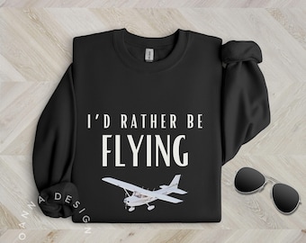 Pilot Cessna 172 Aircraft Sweatshirt Aviation Co-Pilot Minimalist Airplane Sweater Perfect Gift for Dad Women Wife Son