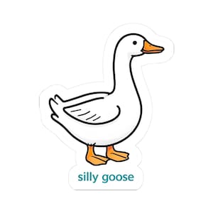 Silly Goose Sticker | Fun Laptop Decor