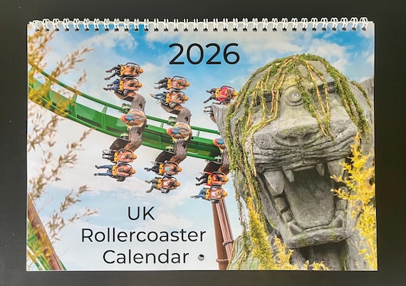 2026 Rollercoaster Calendar (UK Theme Parks) - Free Delivery!