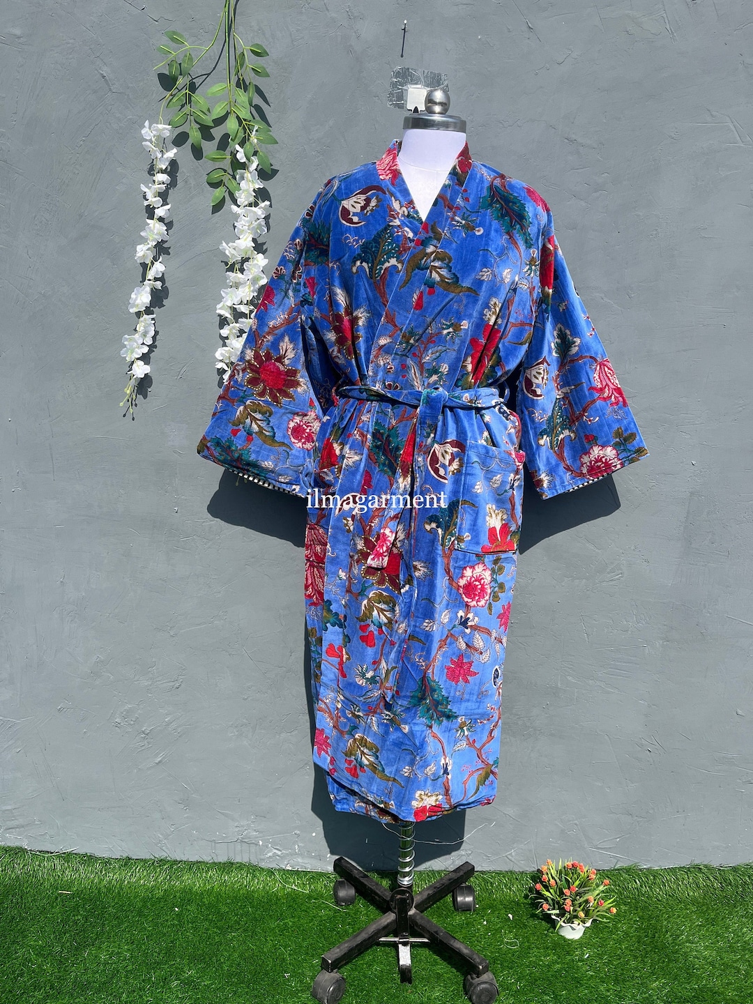 Kimonos for Women's Sleepwear Indian Cotton Kimono Etsy