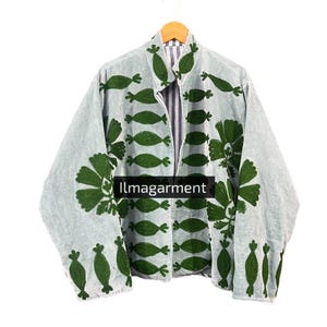 Flowers Valvet Embroidery  Suzani Floral Short Jacket Boho Ethnic Wear Stylish Layer, Festival Gift Uzbek handmade Jacket Coat, girls gift