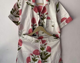 OWL Print Women&#39;s PJ Short, Half Sleeve Short Pajama, Comfortable Night Wear Pj Set, Women Pajama Set, Bridesmaid Gift