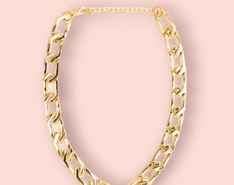 Gold Layered Chain Necklace, Cuban Chain, Cable Chain, Paperclip Chain, Twist Chain, Figaro Chain, Curb Chain