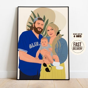 Custom Family Portrait, Add Person to Photo, Faceless Portrait, Photo Restoration, Personalized Gift, Family Reunion