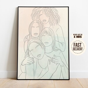 Dessin au trait, portrait de couple personnalisé, cadeau de famille personnalisé, cadeau d'anniversaire de mariage personnalisé, trait personnalisé à partir d'une photo