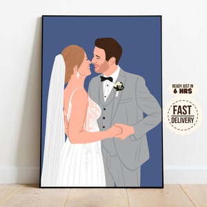 Personalized Custom Portrait from Photo, Memorial and Wedding Art
