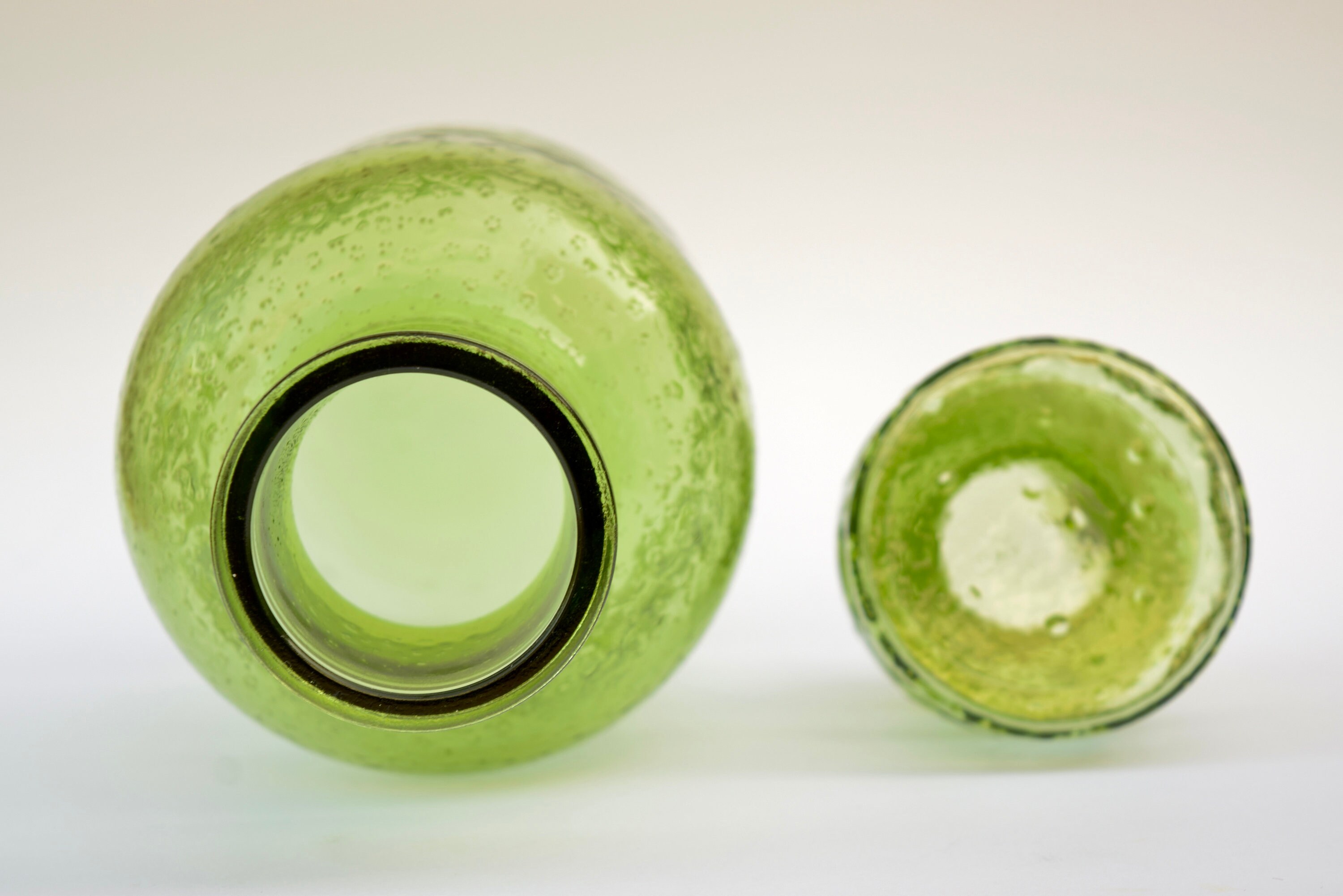 Carafe et verre coloris vert - Arts de la table