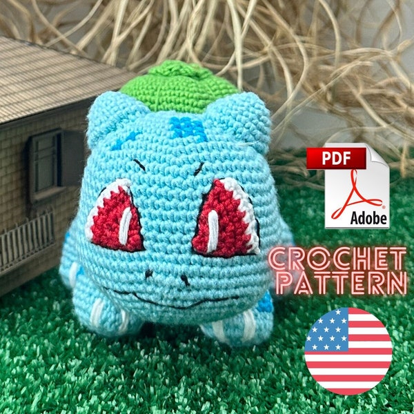 Bulbasaur Knitting Pattern Etsy