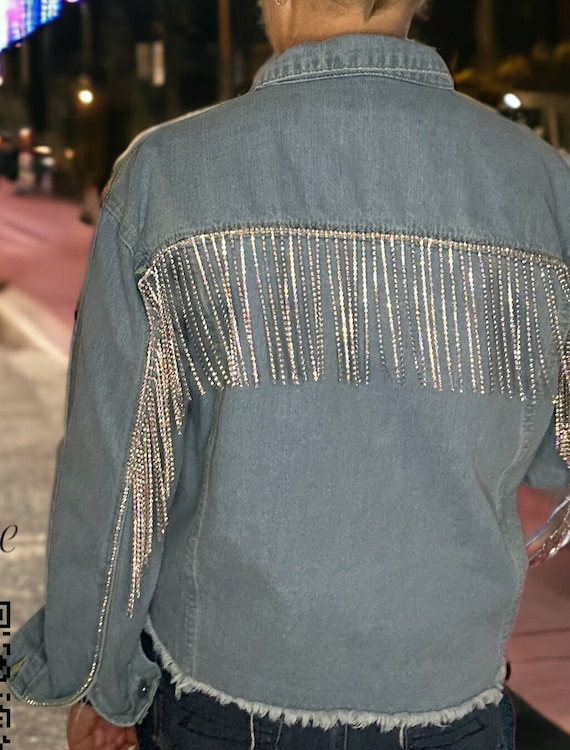 Jacey Mixed Media Denim Jacket Jacey Mixed Media Denim Jacket