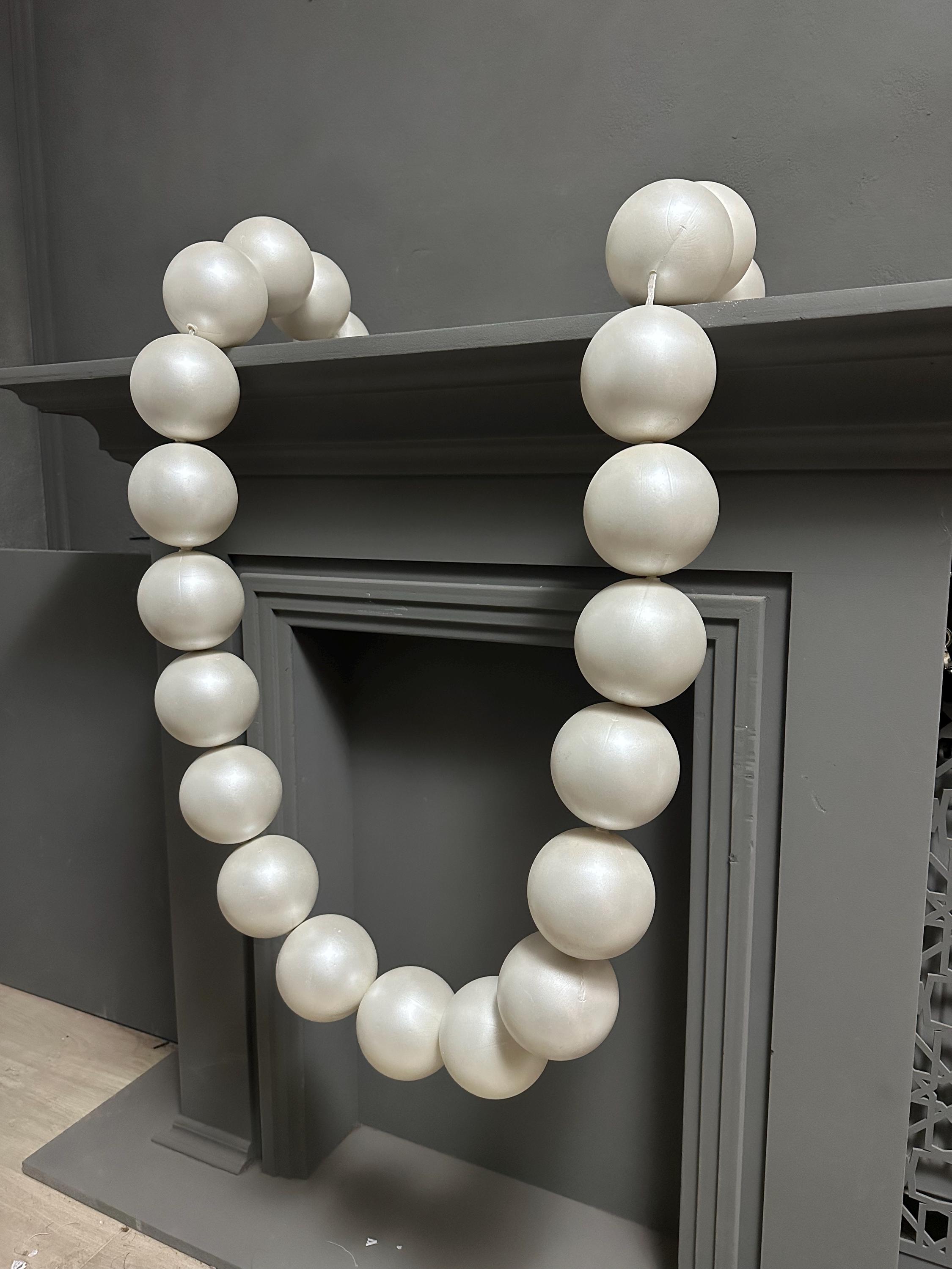 Corde De Perles 3 Mm Blanche 50 Mètres - Garland Perles Pour Mariage, Décoration Et Artisanat DIY