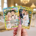 Personalized Poke Anniversary Card, Custom Photo Anime Card, Anniversary Gift, Wedding Gift for Him, Gift for Her, Custom Card for Couple