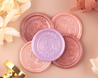 Handmade Wax Seal Sticker, Wax Seals with adhesive backing, Custom wax seals, 30+ Logo Series Designs, Personalized wax seals