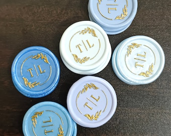 Wax seal stickers with Gold Accent, Wax seal, 30+logo Collection, Handmade wax seal, Customized wax seals with adhesive backing