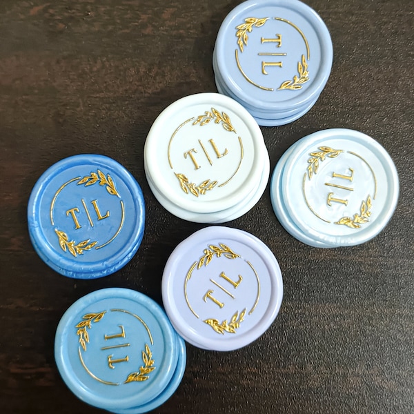 Wax seal stickers with Gold Accent, Wax seal, 30+logo Collection, Handmade wax seal, Customized wax seals with adhesive backing