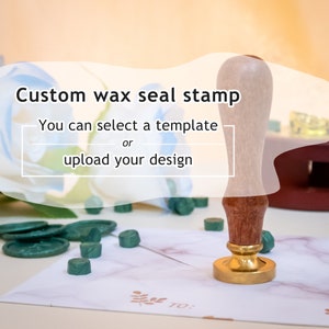 Jeu de tampons à cirer pour mariage personnalisé, kit à sceller en cire pour carte d'invitation, kit de tampons à sceller en cire personnalisé