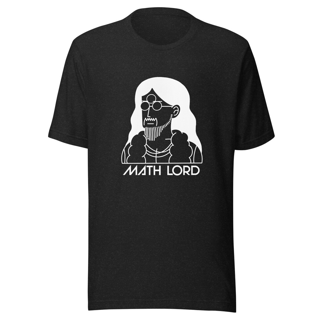 Math Lord Math Lord white on Dark Color - Etsy