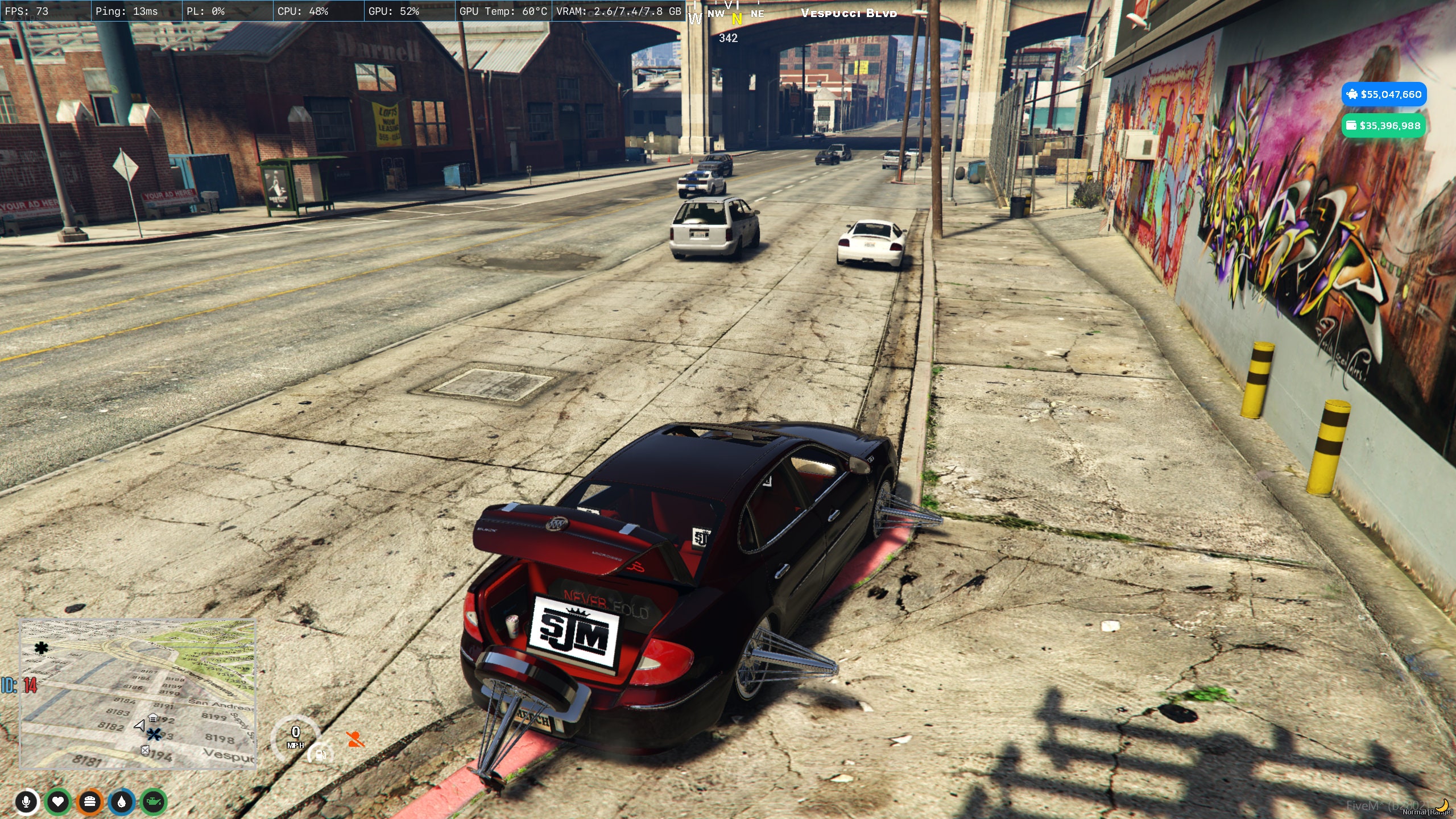 Custom Lesabre on Swangas With Custom Tvs Etsy