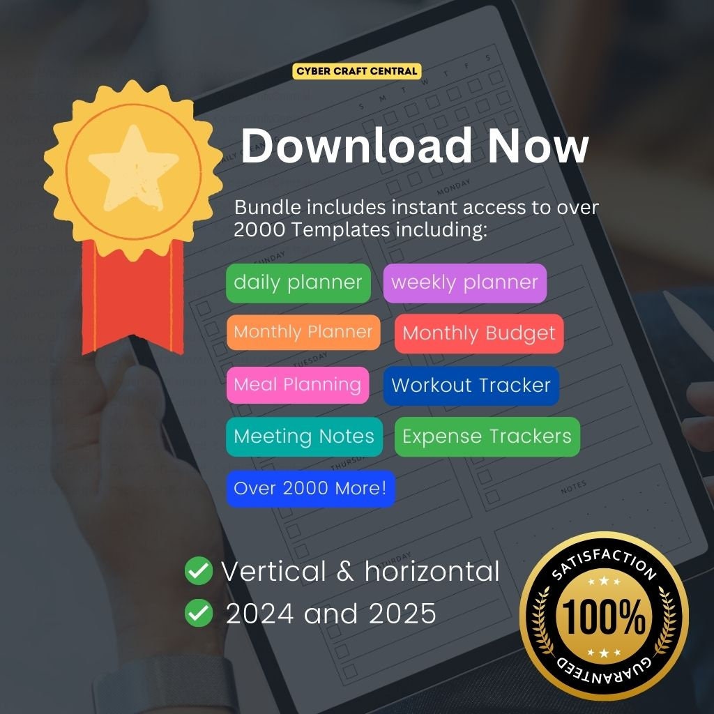 2024 Ultimate Planner for Remarkable 2 Instant Download, Daily & Weekly