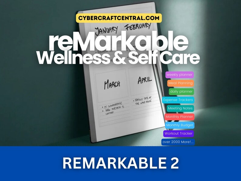 Remarkable 2 Planner Template Instant Download PDF Planner for