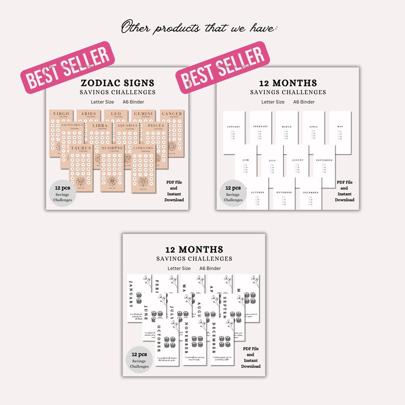 Cash Tracker Inserts Printable A6 Cash Tracker for Cash Envelopes Cash Stuffing Cash Envelopes Expense Tracker Savings Tracker image 8