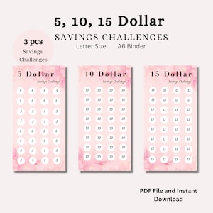 Low Income Printable A6 Savings Challenge Mini Savings Challenge Printable Savings Challenge Bundle Cash Stuffing Savings Tracker