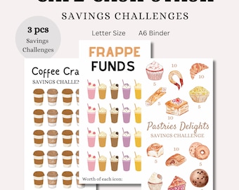 Saving Challenge Printable,A6 Printable Savings Challenge,Savings Tracker,Saving Challenge A6, Savings Challenge Bundle,