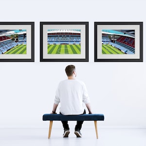 Aston Villa, Villa Park Stadium - Football Art, Printable Football Wall Art, Football Wall Art, Football Gifts