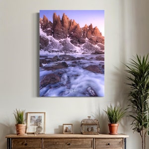 Wall Art Print Sky Pond Rocky Mountain National Park Colorado Winter Landscape Nature Photography Canvas Poster Acrylic Metal Glossy Print