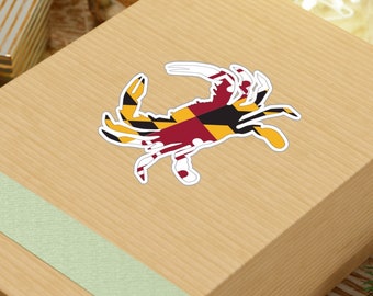 Maryland Flag Crab Vinyl Decal: State Pride Sticker