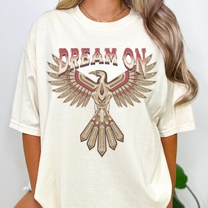 T-shirt graphique Thunderbird : t-shirt surdimensionné couleurs Western Comfort