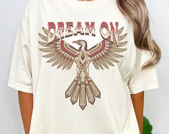 Camiseta gráfica Thunderbird: camiseta extragrande con colores Western Comfort