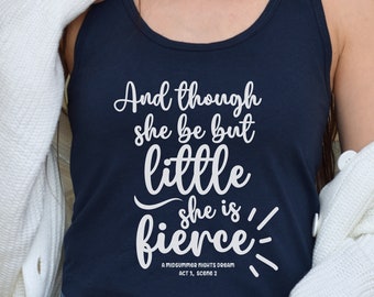 Shakespeare Quote Racerback Tank Top: Fierce Woman Literary Gift
