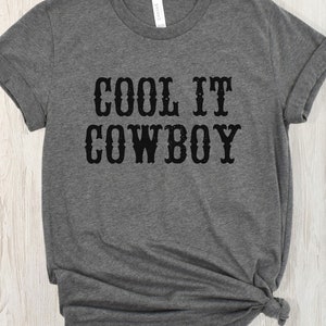 western theme shirt for cowgirl on dark heather grey Tee