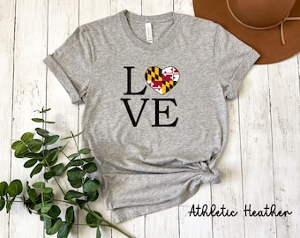 Maryland State Flag T-Shirt: Baltimore Pride, Eastern Shore Gift