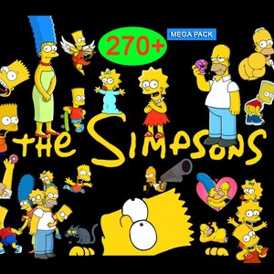 Simpsons Svg, PNG Files For Cricut | The Simpsons Logo and Characters Clip Art Bundle | Simpsons Birthday Printables | The Simpsons SVG, Png