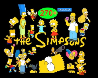 Simpsons Svg, PNG Files For Cricut | The Simpsons Logo and Characters Clip Art Bundle | Simpsons Birthday Printables | The Simpsons SVG, Png