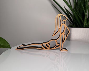Yoga Figurine | Cobra Pose Yoga Decor – the perfect yoga gift for a friend who loves yoga. Made from organic plastic.