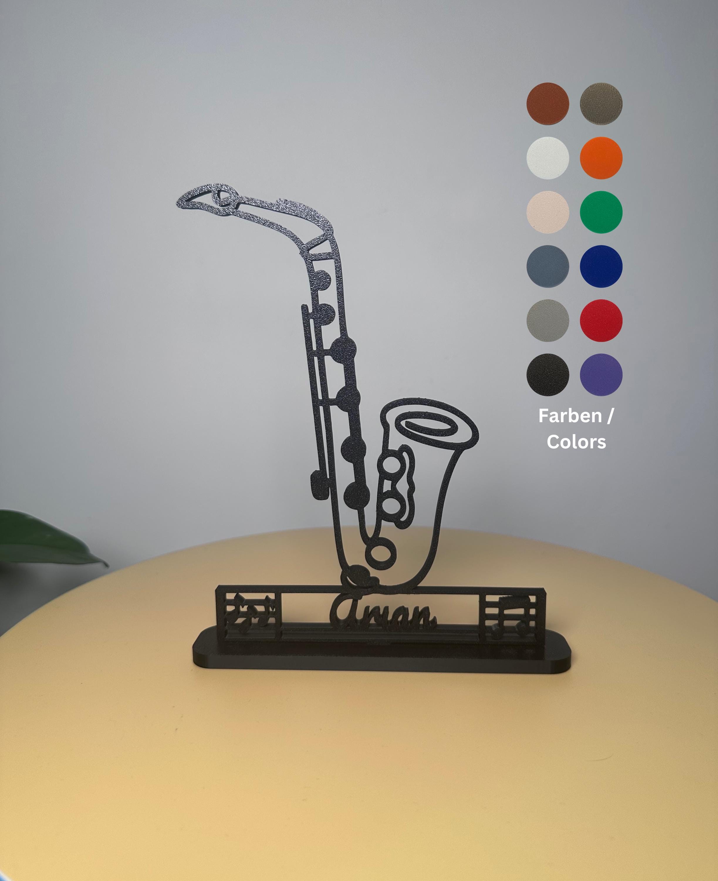 Saxophone Gift as a Statue in Line Art the Perfect Personal Gift for ...