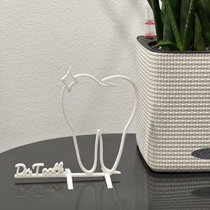 Dentist gift personalized, dentist office decoration, dentist student gift, dentist office decoration made of sustainable plastic