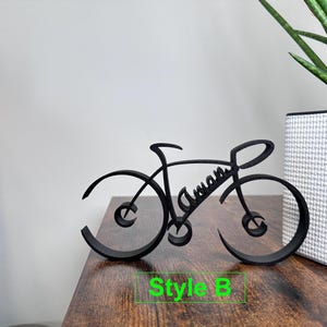 Vélo personnalisé et minimaliste : Idéal comme cadeau pour les cyclistes, les cyclistes ou les cyclistes en plastique BIO
