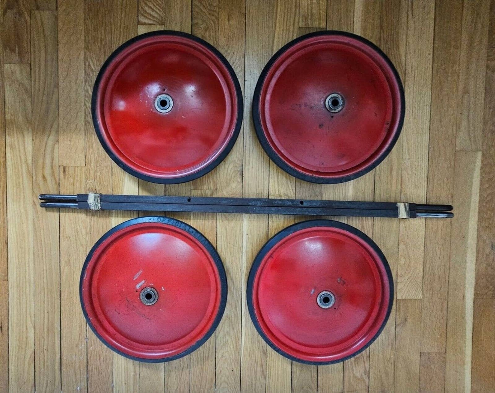 Soap Box Derby Car Wheels Lot of 4 Vintage Rubber Tires 2 Axles Etsy