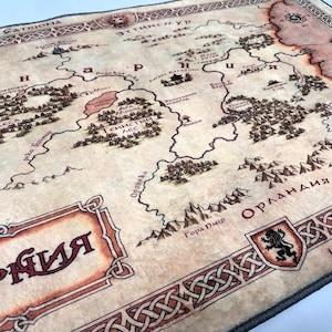 The Chronicles of Narnia, Narnia Map Rug, Fantastic Rug, Map Rug, Narnia Carpet, Movie Rug, Popular Rug, Movie Decor, Area Rugs, Custom Rug image 3