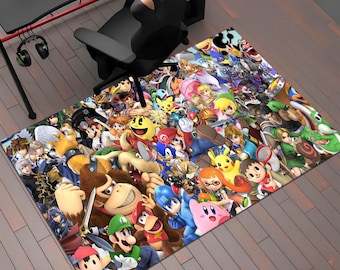 Retro Games Rug,Video Game Rug,Gaming Rug,Gamer Rug,Colorful Rug,Game Decor,Custom Rug,Retro Gaming,Arcade Game Rug,Area Rugs,Gaming Gifts