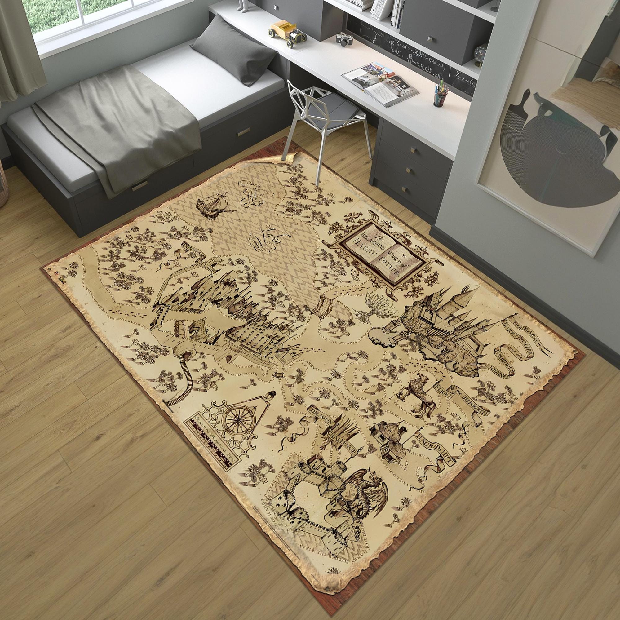 Marauder's map rug - Etsy 日本