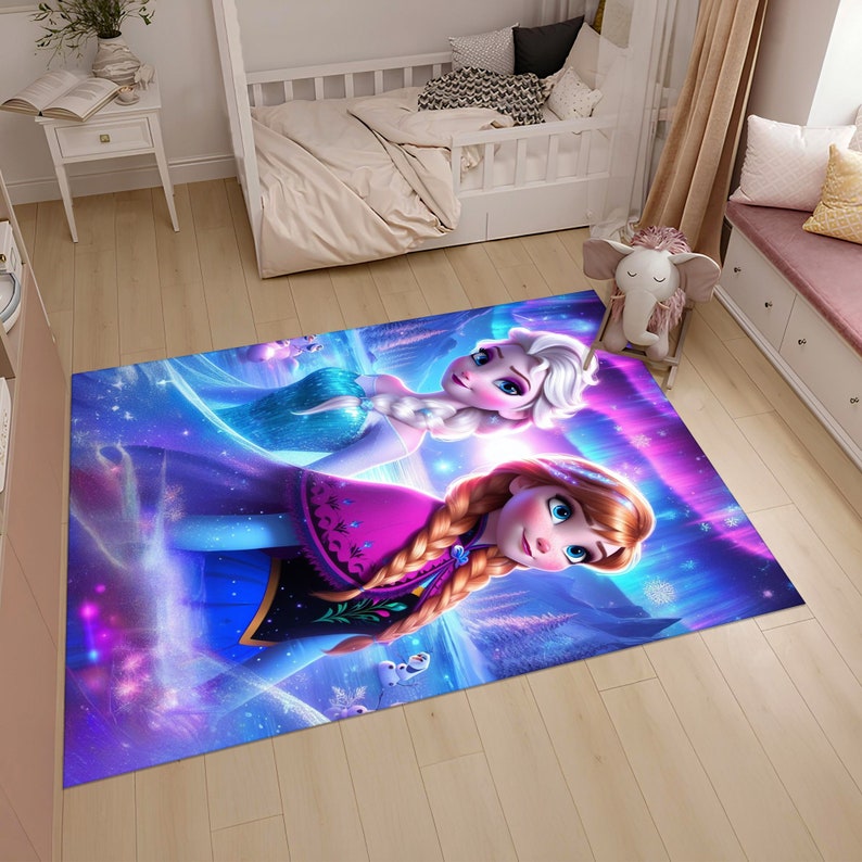 Frozen Rug Frozen Rug, Anna Rug, Elsa Rug, Kids Rug,personalized Rug,custom Rug ...