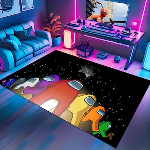 Video Game Rug,Game Rug,Gaming Rug,Gamer Rug,Colorful Rug,Play Room Rug,Game Decor,Custom Rug,Popular Rug,E-Sport Rug,Area Rug,Gaming Gifts