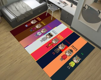 Kanye West,Kanye West Rug,Bear Rug,Musıc Rug,Colorful Rug,Custom Rug,Nursery Rug,Cute Rug,Area Rug,Young Room Rug,Nursery Decor,Gift for Him