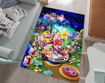 Children's Room Rug,Retro Game Rug,Video Game Rug,Cute Rug,Colorful Rug,Personalized Rug,Nursery Rug,Area Rugs,Nursery Decor,Gift for Kids