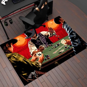 Tapis de cartes à jouer, cartes de poker, tapis de casino, cartes de jeu, tapis de jeu, tapis personnalisé, tapis Hypebeast, tapis décoratif, tapis personnalisé, tapis de jeu, cadeau pour elle