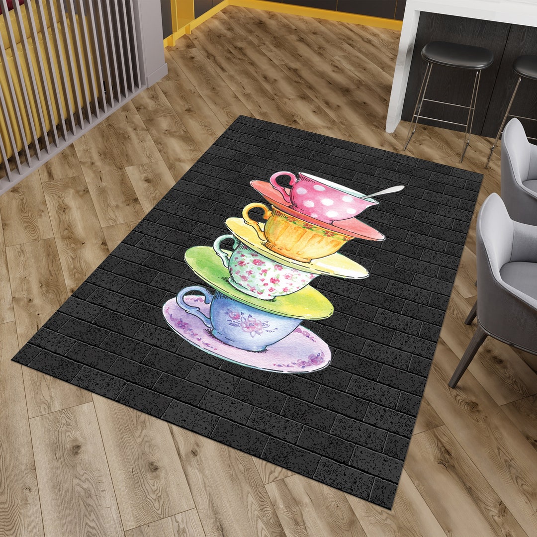 Coffee Cup Rug,rugs for Kitchen,non-slip Rug,washable Rug, Kitchen ...